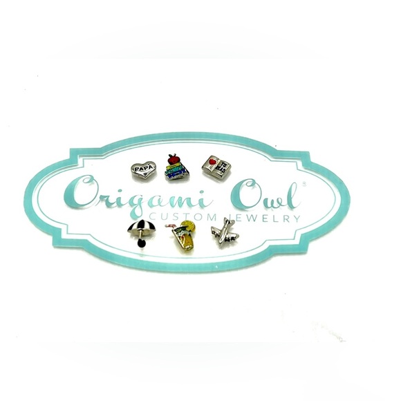 Origami Owl Jewelry - Origami Owl Authentic Silver Charms 6 Charms Bundle